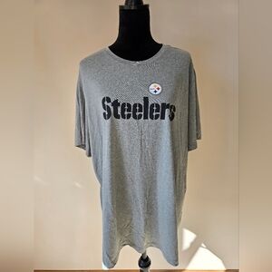 NFL Steelers 69 Skidders Football Gray T-Shirt Men's Size XXL.